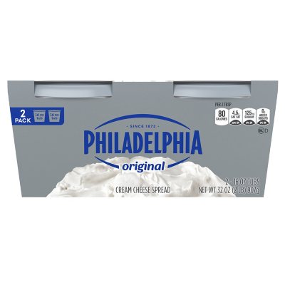 cream philadelphia spread oz cheese kraft regular original ct samsclub