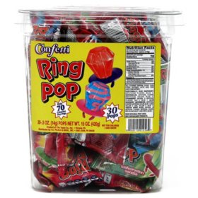 Confetti Ring Pop 0.5 oz., 30 pk.