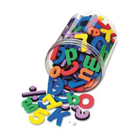 WonderFoam Magnetic Alphabet Letters, 1.5", Assorted Colors, 105 ct.