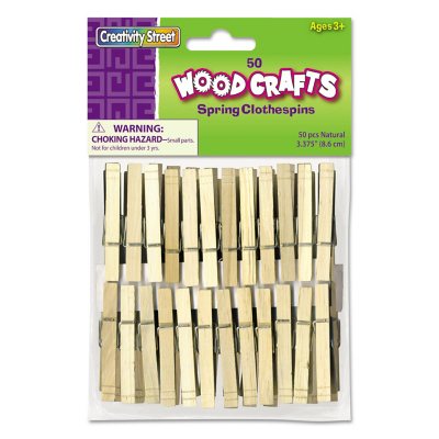 Creativity Street WoodCrafts Natural Mini Clothespins - PAC367201 