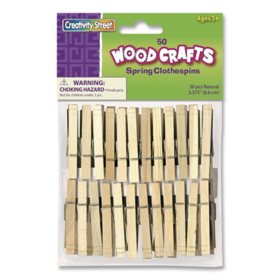 Chenille Kraft Jumbo Size Natural Wood Craft Sticks, 6 x 3/4 (500 per box)  - Sam's Club