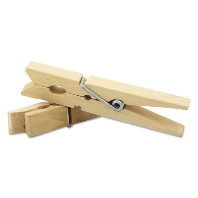 Large Wooden Clothespins w/ Spring, Sturdy & Strong No-Slip Grip Family  Treasures Large Wooden Clothespins come in a 50 Count Bag.