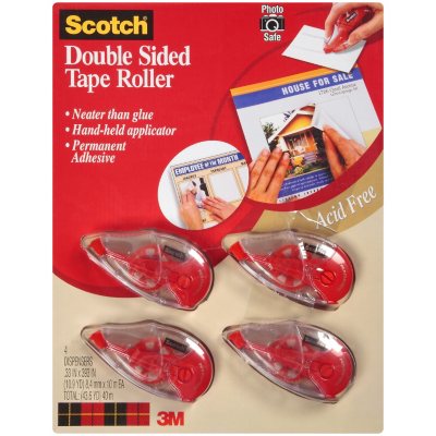 Scotch® Double Sided Tape Roller - 4 ct 