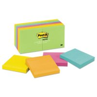 Post-it Notes - Original Pads in Jaipur Colors, 3 x 3, 100/Pad -  14 Pads/Pack