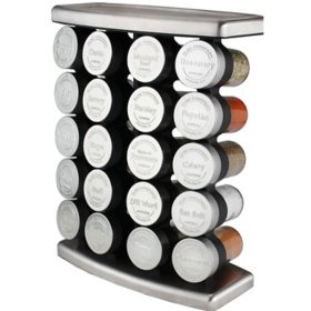 Orii Spice Storage Solution: 24 Glass Jars, Labels & Funnel - Sam's Club