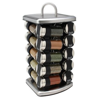 Rotating Spice Rack 20 Spice Jars BUY HERE NOW