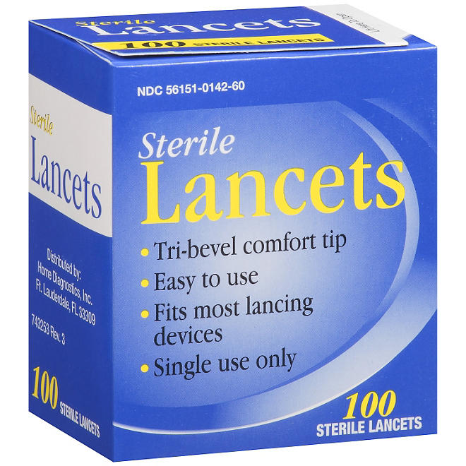Sterile Lancets - 100 ct.