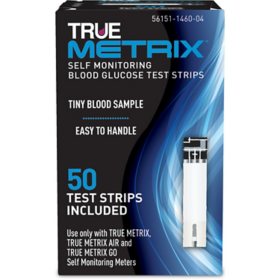 True Metrix Self-Monitoring Blood Glucose Test Strips, Choose pack size	