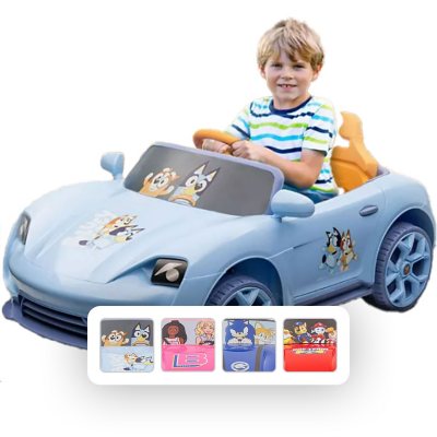 Sakar Licensed Kids 12V Battery Powered Convertible Ride-on