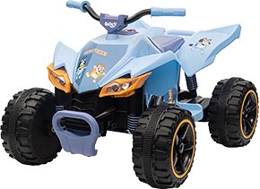 Sakar Licensed 12V Battery Powered ATV Ride On:- Bluey