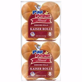 Pan Pepin Enriched Kaiser Rolls 19 oz., 2 pk.