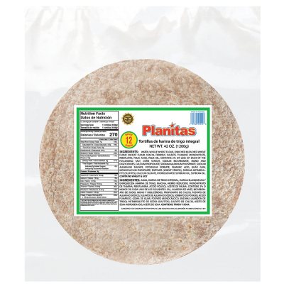 El Comal Whole Wheat Tortillas 12ct