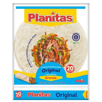 Planitas Original Tortillas Large, 20 ct. Sam's Club