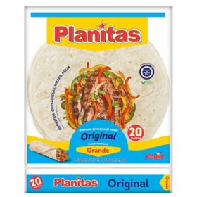 Planitas Original Tortillas Large, 20 ct.