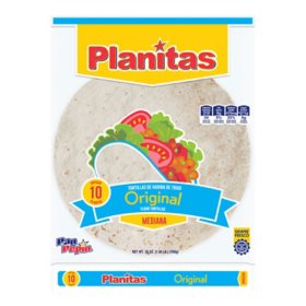 Pan Pepin Planitas Flour Tortillas Medium (16 oz., 10 ct.)