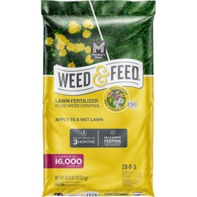 Member's Mark Weed and Feed with Weed Control, 16M bag