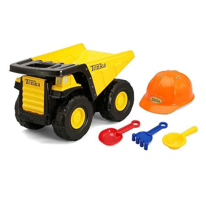 Tonka Mighty Dump Truck with Tools and Hat