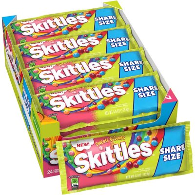 Skittles Sweets and Sours Candy (4 oz., 24 pk.) - Sam's Club