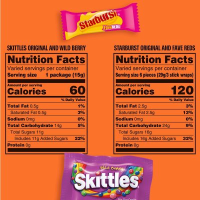 Mars Mixed Skittles, Starburst & Life Savers Chewy Candy Variety