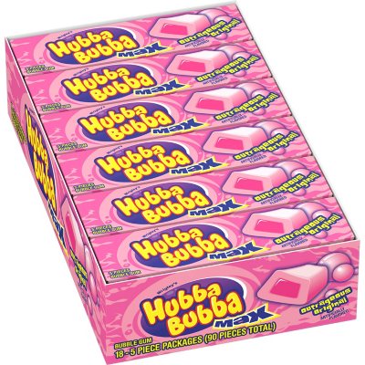 Hubba Bubba Original Bubble Gum (5 pc. pk., 18 ct.) - Sam's Club