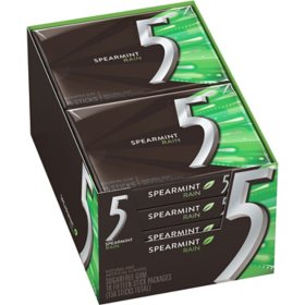 Wrigley's 5 Gum Spearmint Rain 15 ct., 10 pk.