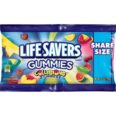 Life Savers Collision Gummies Candy Bag 4 2 Oz 15 Pk Sam S Club
