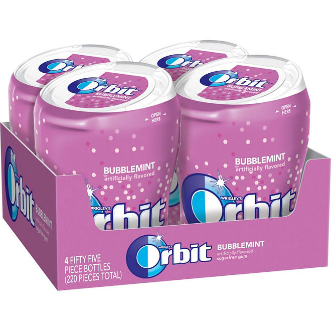 Orbit Gum Bubblemint 55 ct., 4 pks.