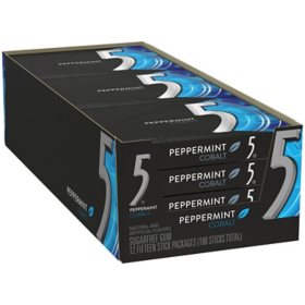 Wrigley's 5 Gum Cobalt Peppermint (15 ct., 12 pk.)