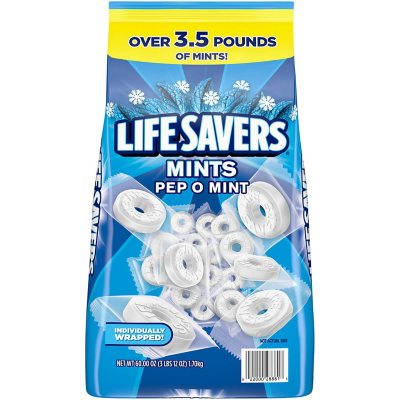 Life Savers Pep O Mint Breath Mints Bulk Hard Candy (3 lbs. 12 oz