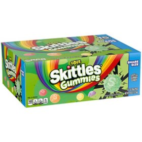 Skittles Gummies Sour Gummy Candy, Share Size, 15 pk.