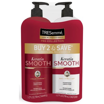TRESemmé Keratin Smooth Shampoo & Conditioner (27 fl. oz., 2 pk.) - Sam's  Club