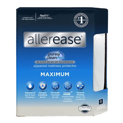 AllerEase Bed Bug and Allergy-Proof Mattress Protector - Sam's Club