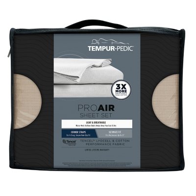 Tempur-Pedic Performance Air Sheet Set (Assorted Colors and Sizes) - Sam's  Club