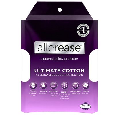 AllerEase Waterproof Allergy Protection Zippered Full Mattress Protector