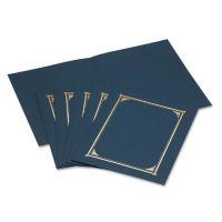 Geographics - Certificate/Document Cover, 12-1/2 x 9-3/4 - Navy Blue, 6 Pack