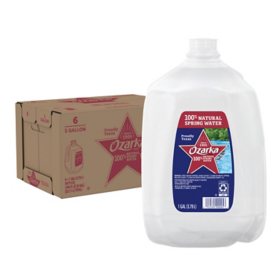 Ozarka 100% Natural Spring Water 1 gal., 6 pk.