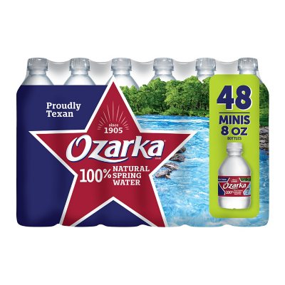 Ozarka 100% Natural Spring Water 8 oz Bottles - Shop Water at H-E-B