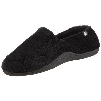 isotoner memory foam slippers mens