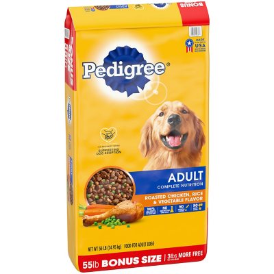 Pedigree Adult Complete Nutrition Roasted Chicken Rice And Vegetable Dry Dog Food 55 Lbs - Sams Club