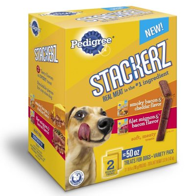 Pedigree Stackerz Meaty Dog Treats Variety Pack 50 oz. Sam s Club