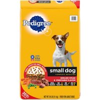 Pedigree Complete Nutrition Dry Dog Food for Small Dogs, Grilled Steak & Vegetable Flavor (20 lbs.)
