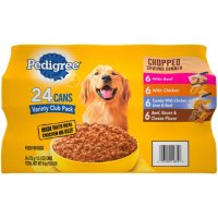 Pedigree Chopped Ground Dinner Canned Wet Dog Food, Variety Pack (13.2 oz., 24 ct.)