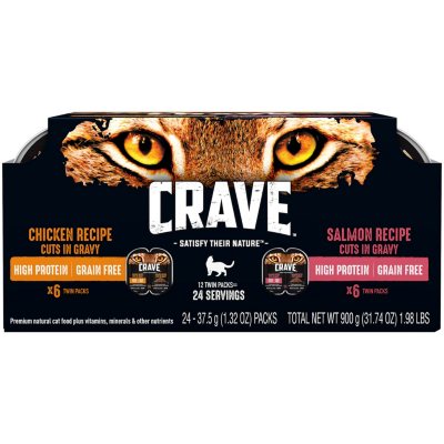 Crave High Protein Grain Free Adult Cat Food Chicken Salmon