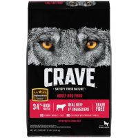 Crave Adult High-Protein Grain-Free Dry Dog Food, Beef (22 lb.)