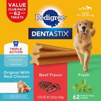 Pedigree Dentastix Dog Treats for Large Dogs, Variety Pack (62 ct.)