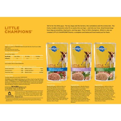 Pedigree Little Champions Traditional Variety Pack 5.3 oz. 12 ct. Sam s Club