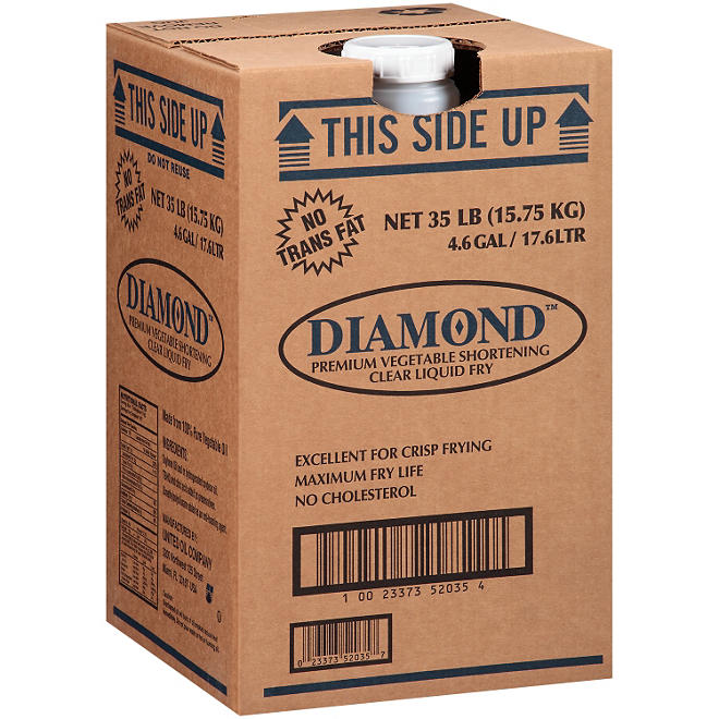 Diamond­ Premium Clear Liquid Fry Vegetable Shortening - 35 lb.