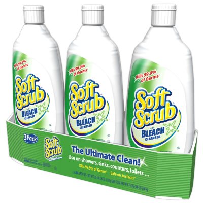 Soft Scrub with Bleach Cleanser, 36 oz., 3 ct.