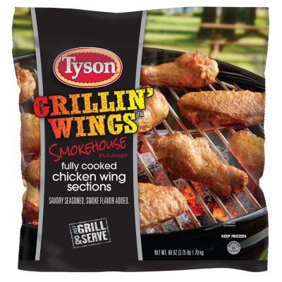 Tyson Smokehouse Flavored Grillin Wings 60 Oz Sam S Club