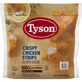 Tyson Fully Cooked Crispy Chicken Strips, Frozen, 3.5 lbs.